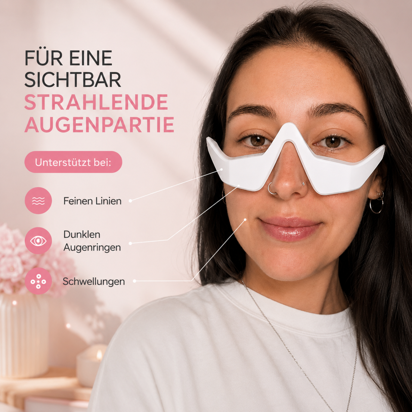 Celestique® 2-in-1 Red Light + EMS gegen Augenringe